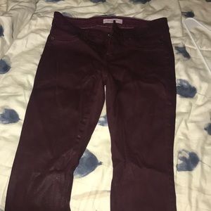 Rich and skinny wax coat jeans